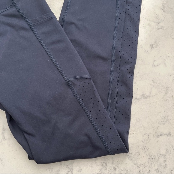 Navy Athletic Leggings - Picture 3 of 4